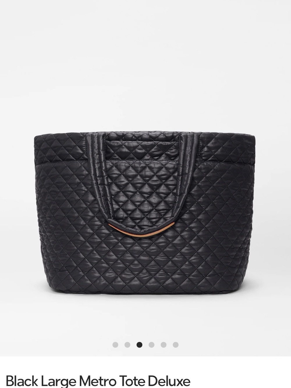 MZ Wallace Black Quilted Metro Tote